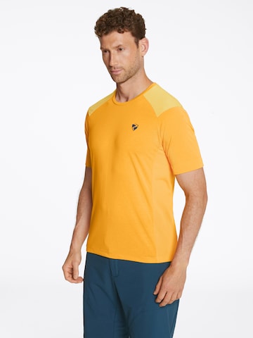 ZIENER T-Shirt 'NENTIN' in Gelb