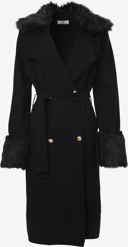 Manteau mi-saison Influencer en noir : devant