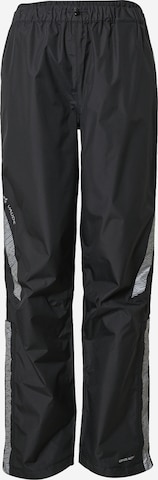 VAUDE Regular Workout Pants 'Wo Luminum' in Black: front