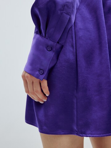 EDITED Shirt Dress 'Charleen' in Purple