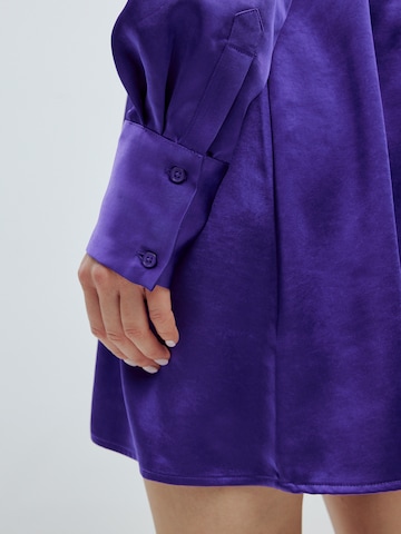 EDITED Shirt dress 'Charleen' in Purple