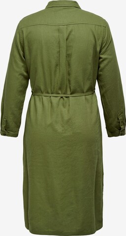 ONLY Carmakoma Košilové šaty 'Caro' – zelená