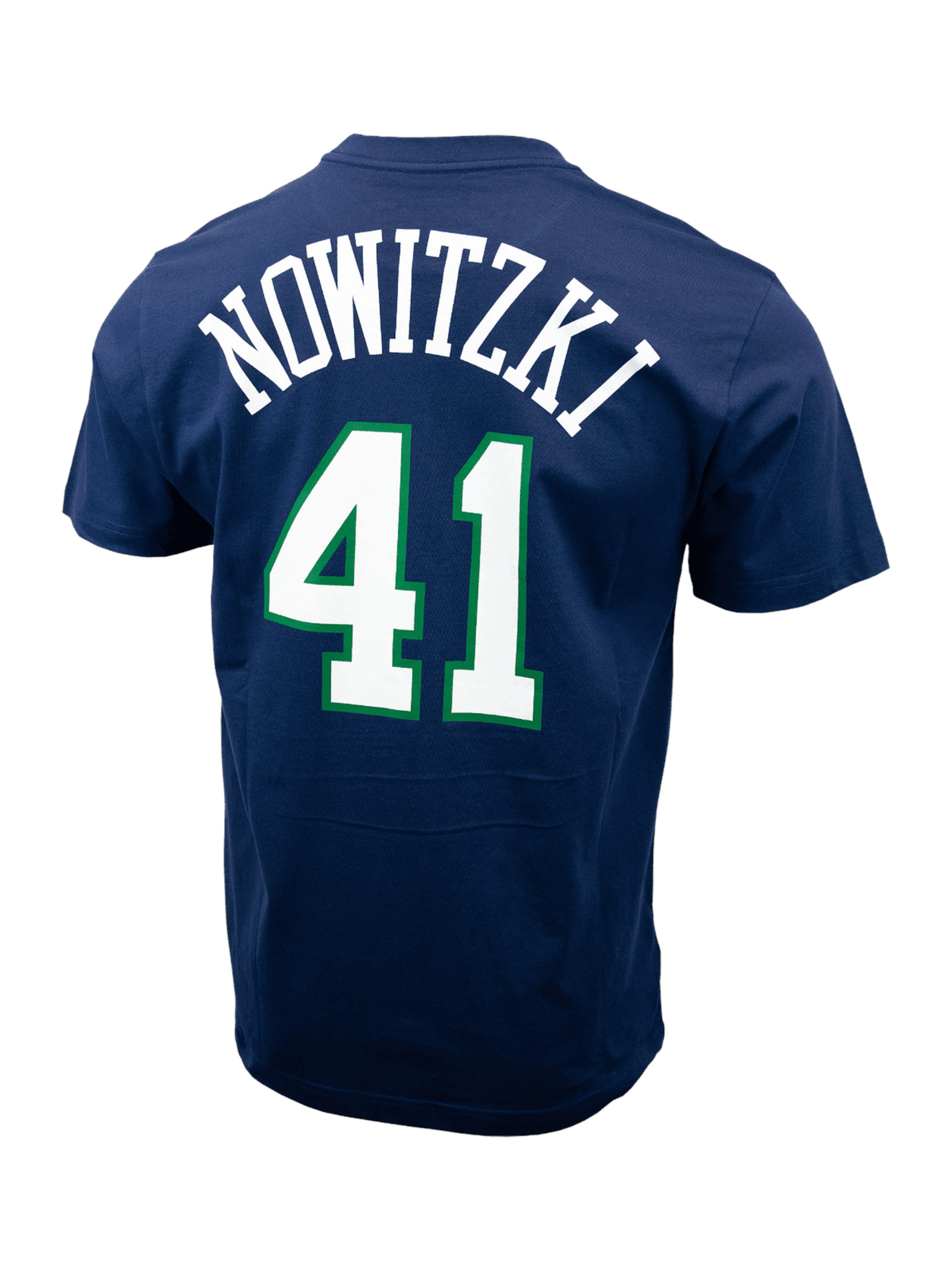 Mitchell & Ness Funkcionalna majica 'NBA Dallas Mavericks Dirk Nowitzki' | modra barva