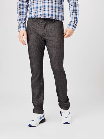 Regular Pantalon chino TOM TAILOR en gris : devant