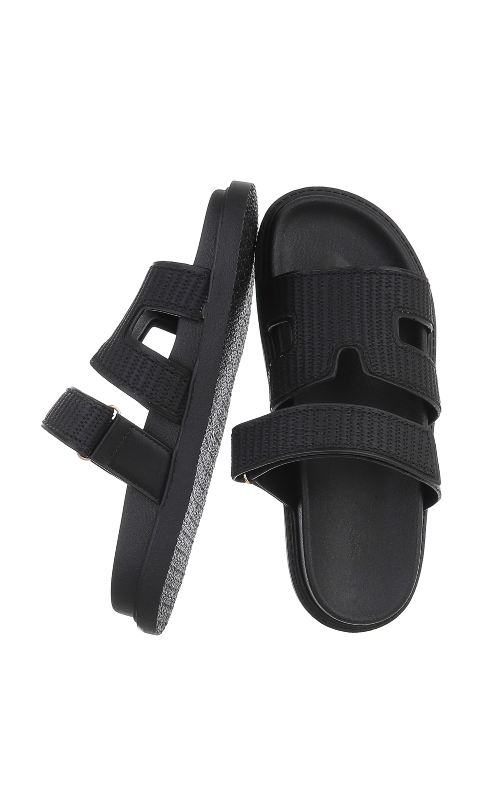 Ital-Design Pantolette in Schwarz