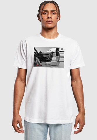 Mister Tee Shirt 'Private Jet Legs' in White: front