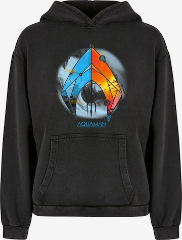 ABSOLUTE CULT Sweatshirt 'Ladies Aquaman - Tropical' in Zwart: voorkant