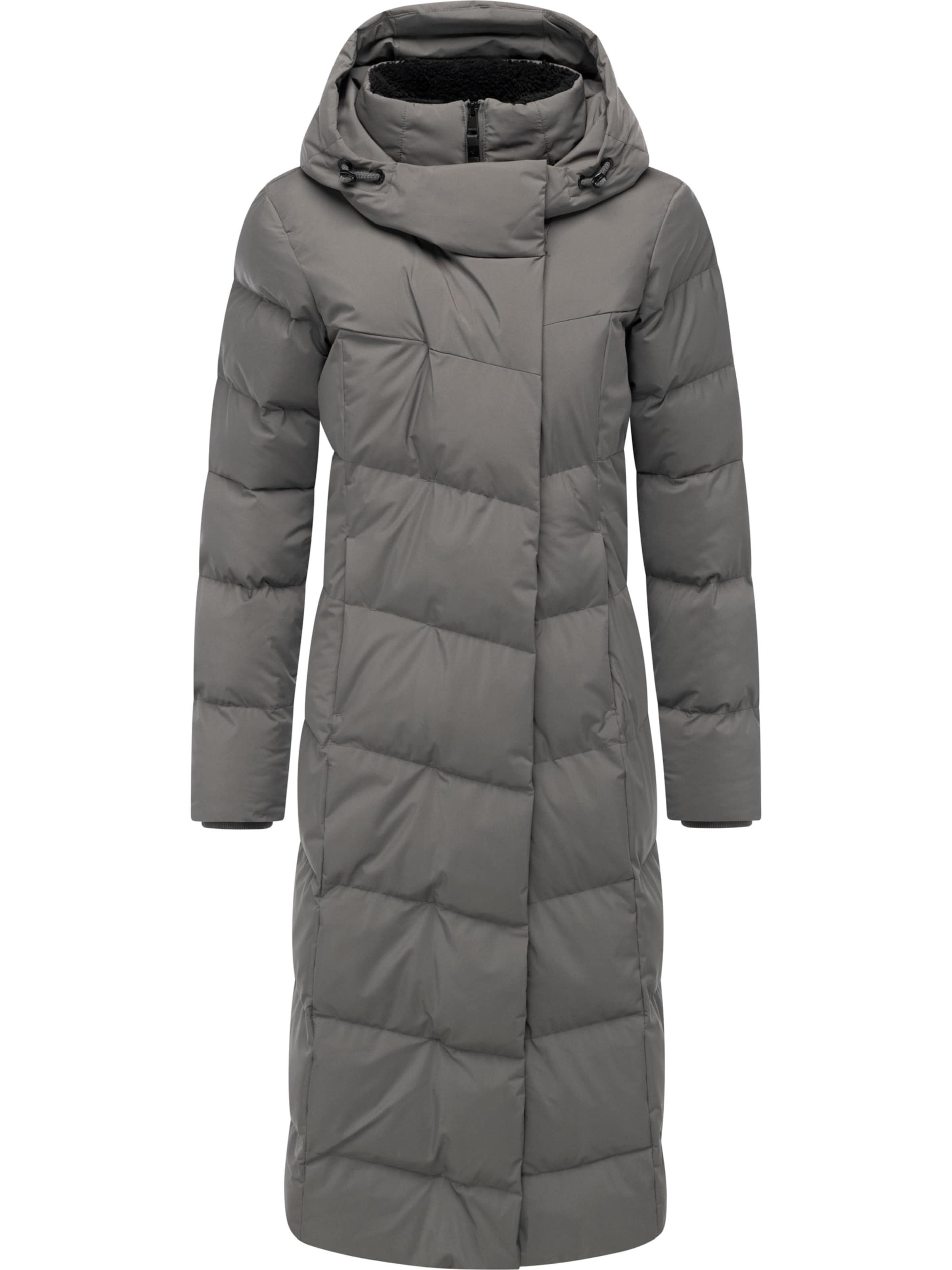 Ragwear Funktsionaalne mantel 'Pavla Youmodo', värv hall: eest vaates