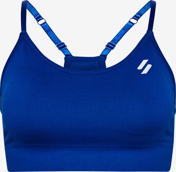 Superdry Bustier Sport-BH in Blau: predná strana