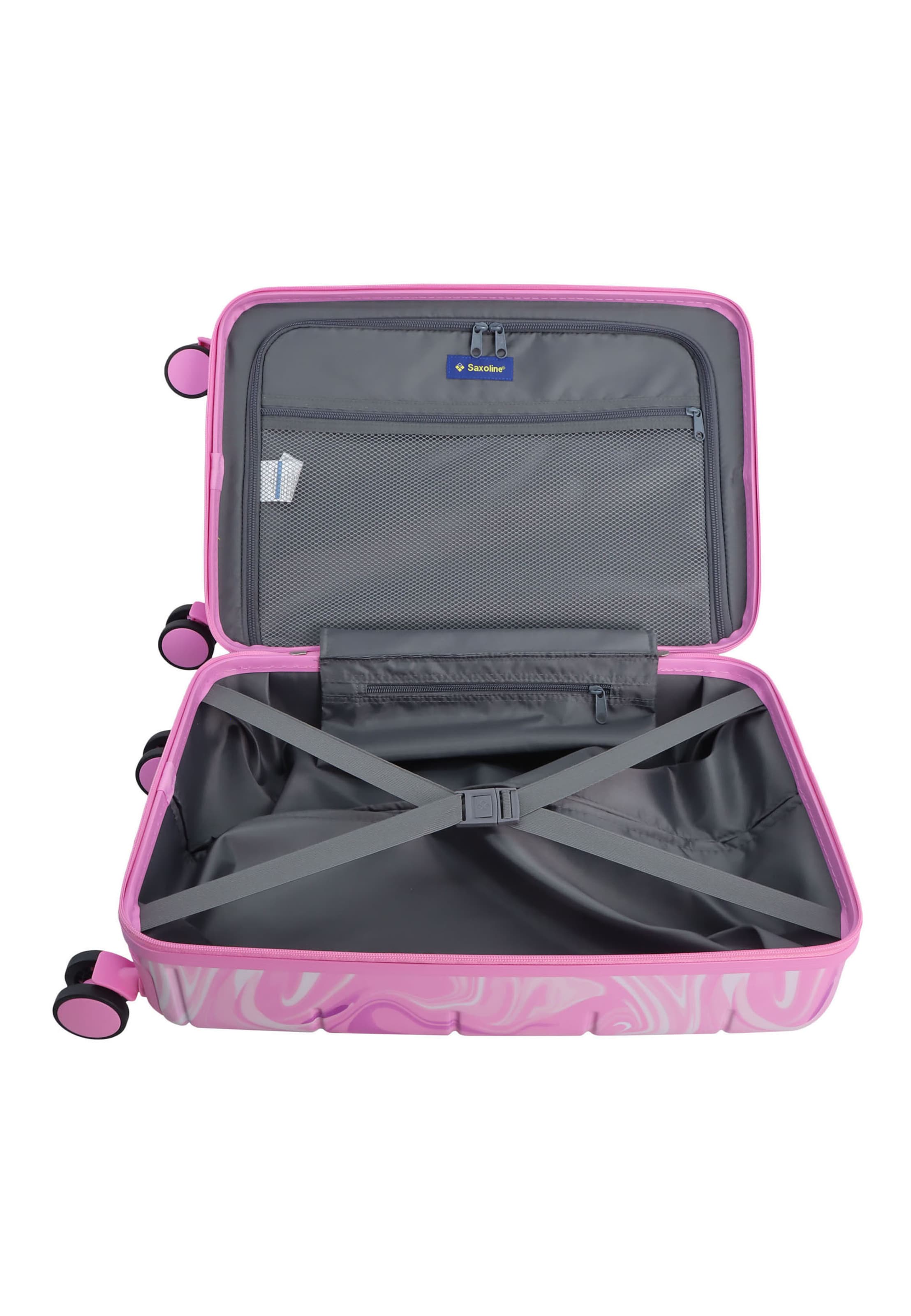 Saxoline Suitcase 'Splash' in Pink