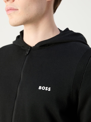 BOSS Green Sweatvest 'Ever-X' in Zwart