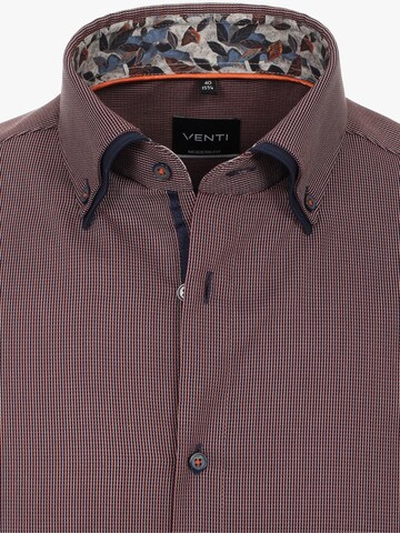 VENTI Slim Fit Hemd in Braun