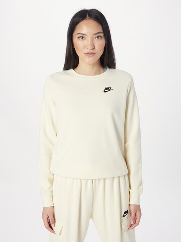 Nike Sportswear Sweatshirt 'Club Fleece' in Beige: predná strana