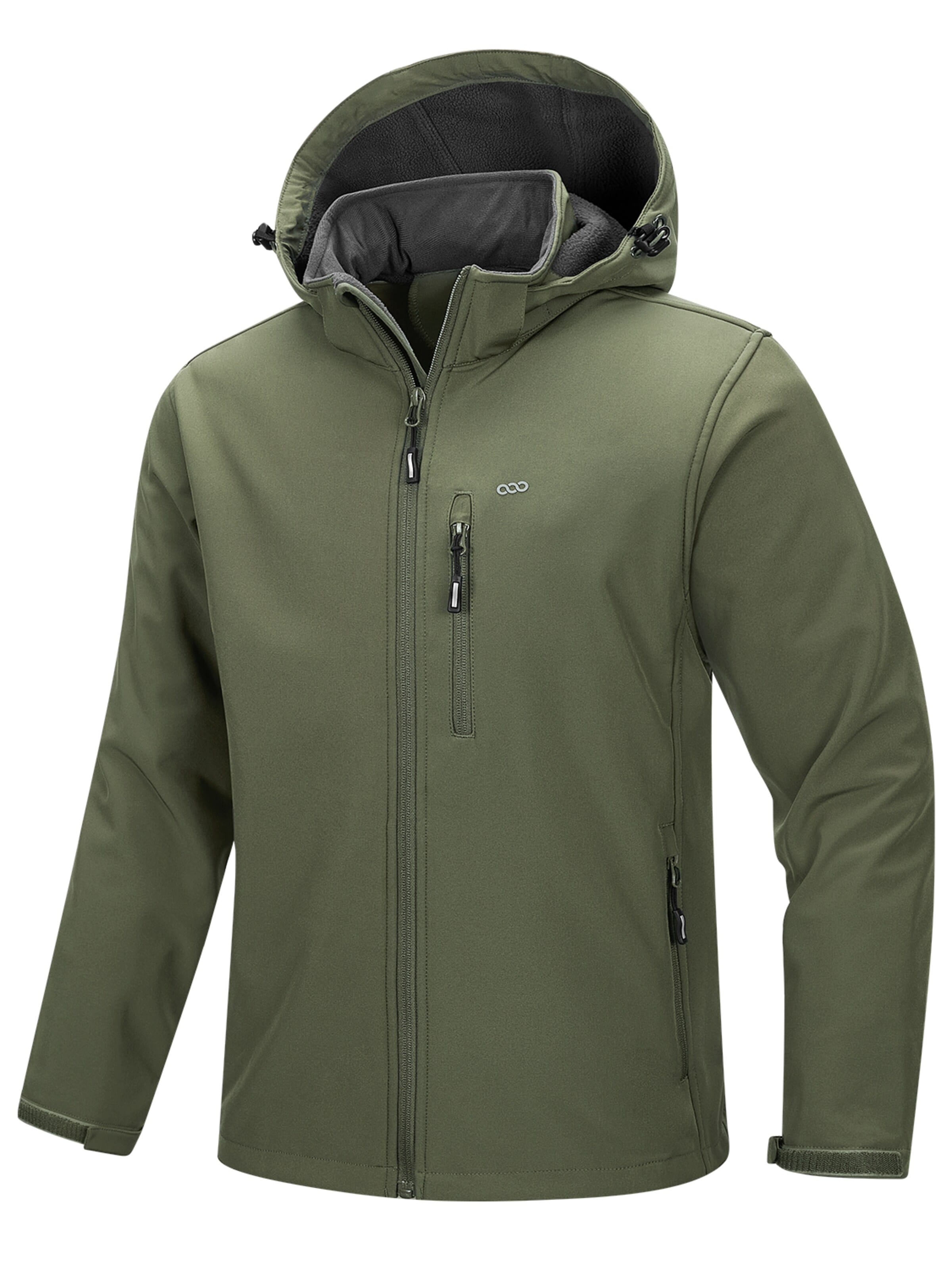 33,000ft Outdoor jacket '33,000ft Men's Detachable Hood Waterproof Jackets' in M in Olive, Item view