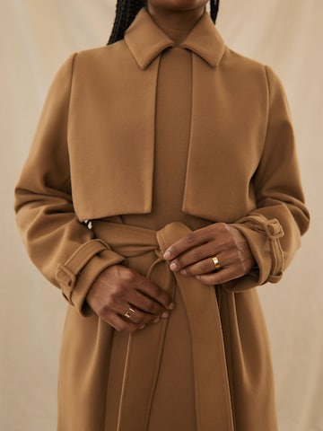 Kendall for ABOUT YOU Between-Seasons Coat 'Remi' in Beige