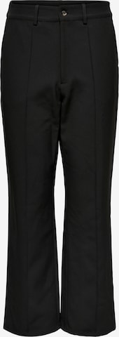 JDY Boot cut Pleated Pants 'Pen' in Black: front