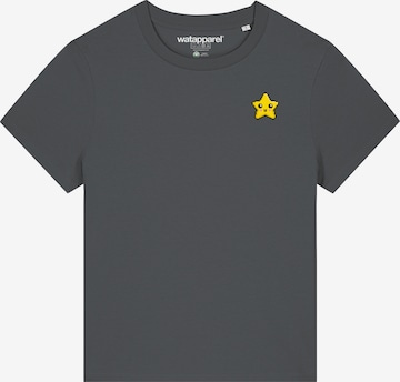 Watapparel Shirt 'Unbesiegbar' in Grau: Vorderseite