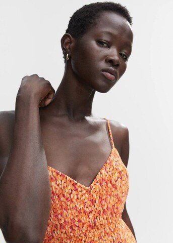 MANGO Letní šaty – oranžová