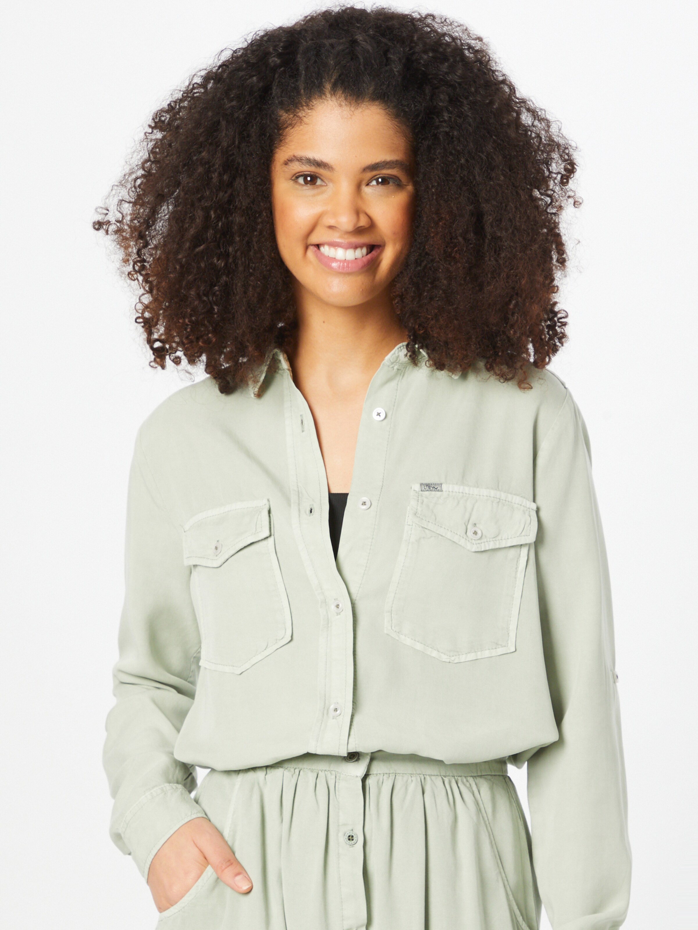 Frauen Große Größen LTB Bluse 'Simele' in Mint - CS83099 Frauen Große Größen LTB Bluse 'Simele' in Mint - CS83099