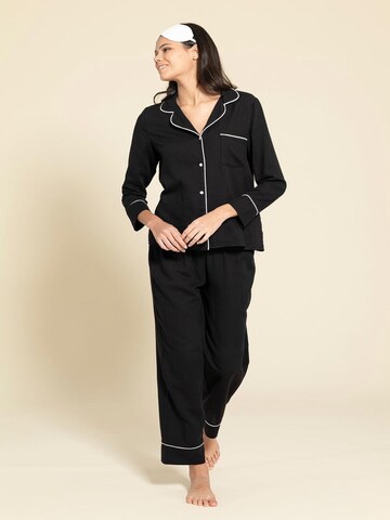 For You Moda Pyjama in Zwart