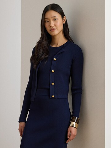 Cardigan Lauren Ralph Lauren en bleu : devant