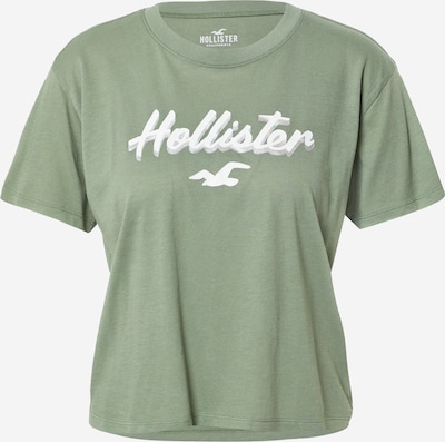 HOLLISTER Shirt in grün / weiß, Produktansicht