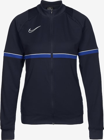 NIKE Training Jacket in Blue: front