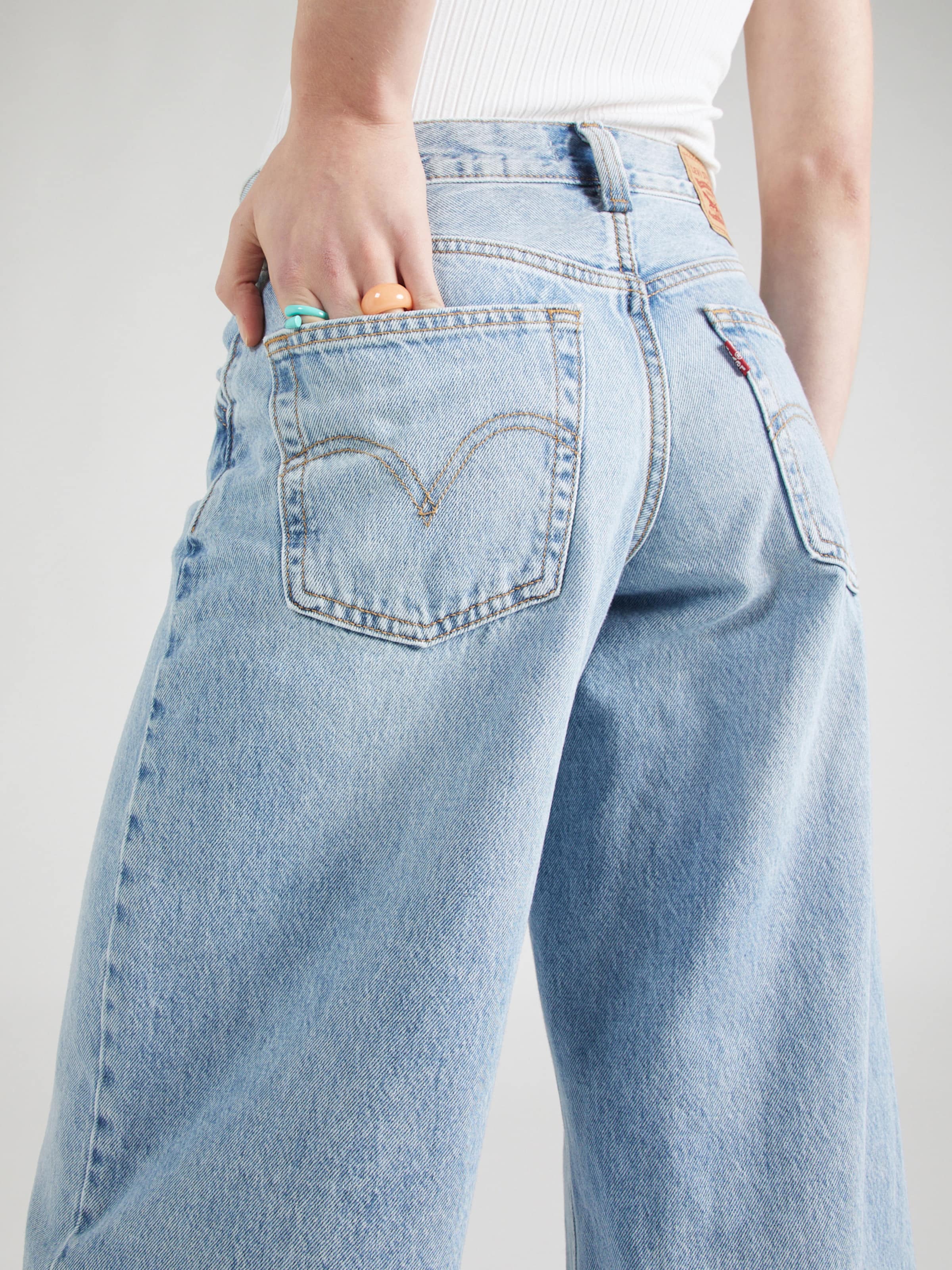 Levi's high water wide leg jeans online