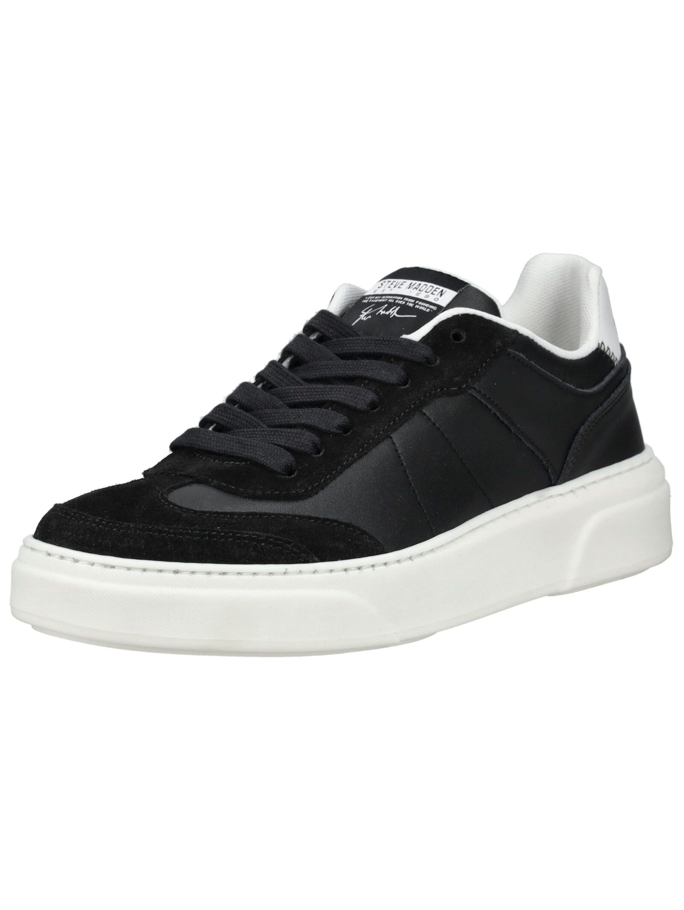 STEVE MADDEN Platform trainers in Black: front