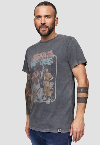 Recovered T-Shirt 'Star Wars Return Of The Jedi Group' in Grau