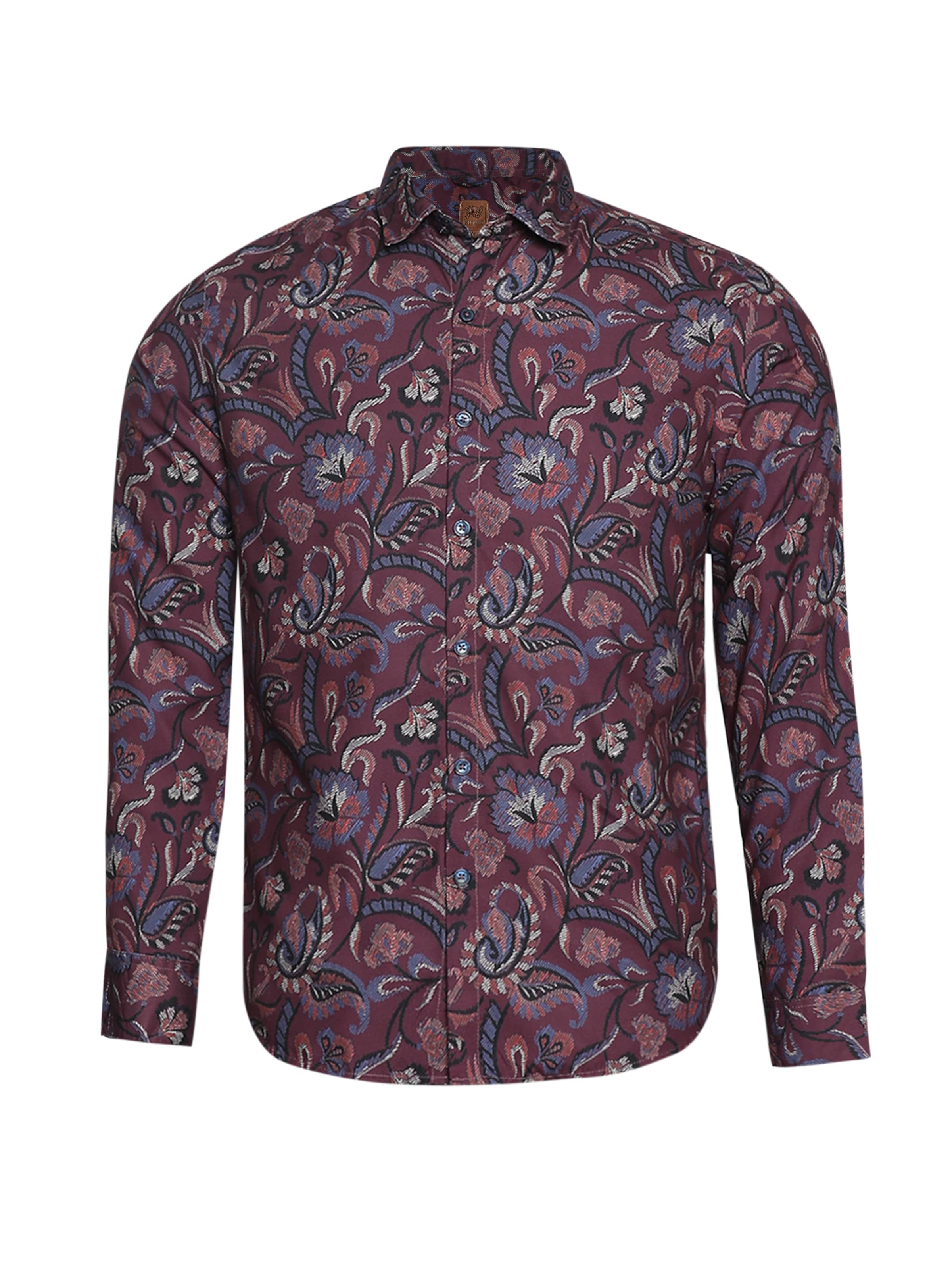 Campus Sutra - Regular Fit Camisa ' Reed ' em vermelho: frente