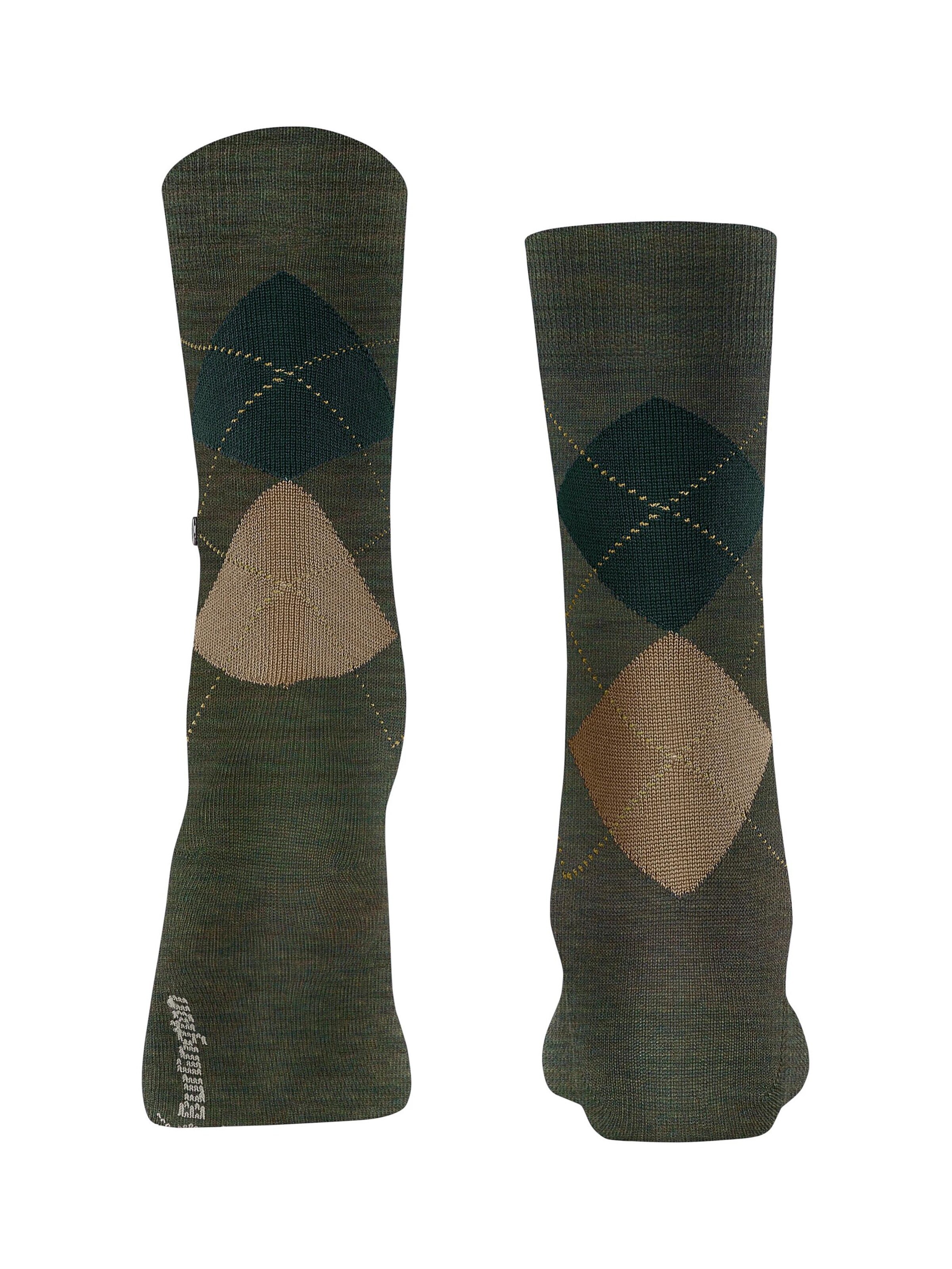BURLINGTON Socks 'Melange Marylebone' in Green