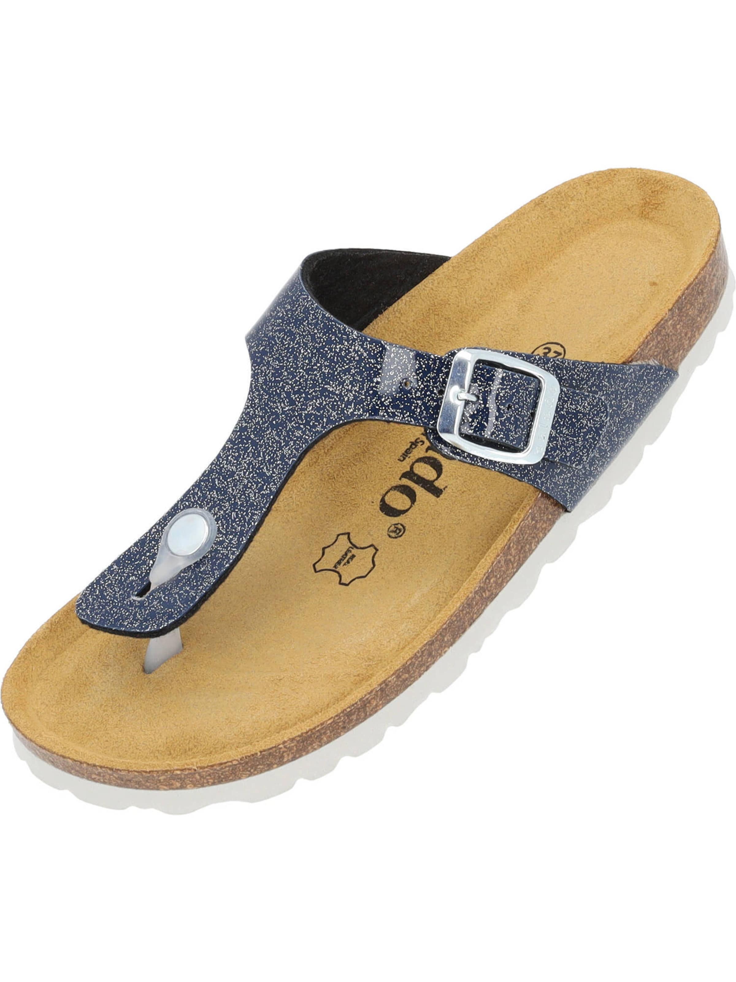 Palado T-bar sandals 'Kos Orion' in Blue: front