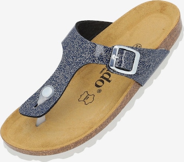 Palado T-Bar Sandals 'Kos Orion' in Blue: front