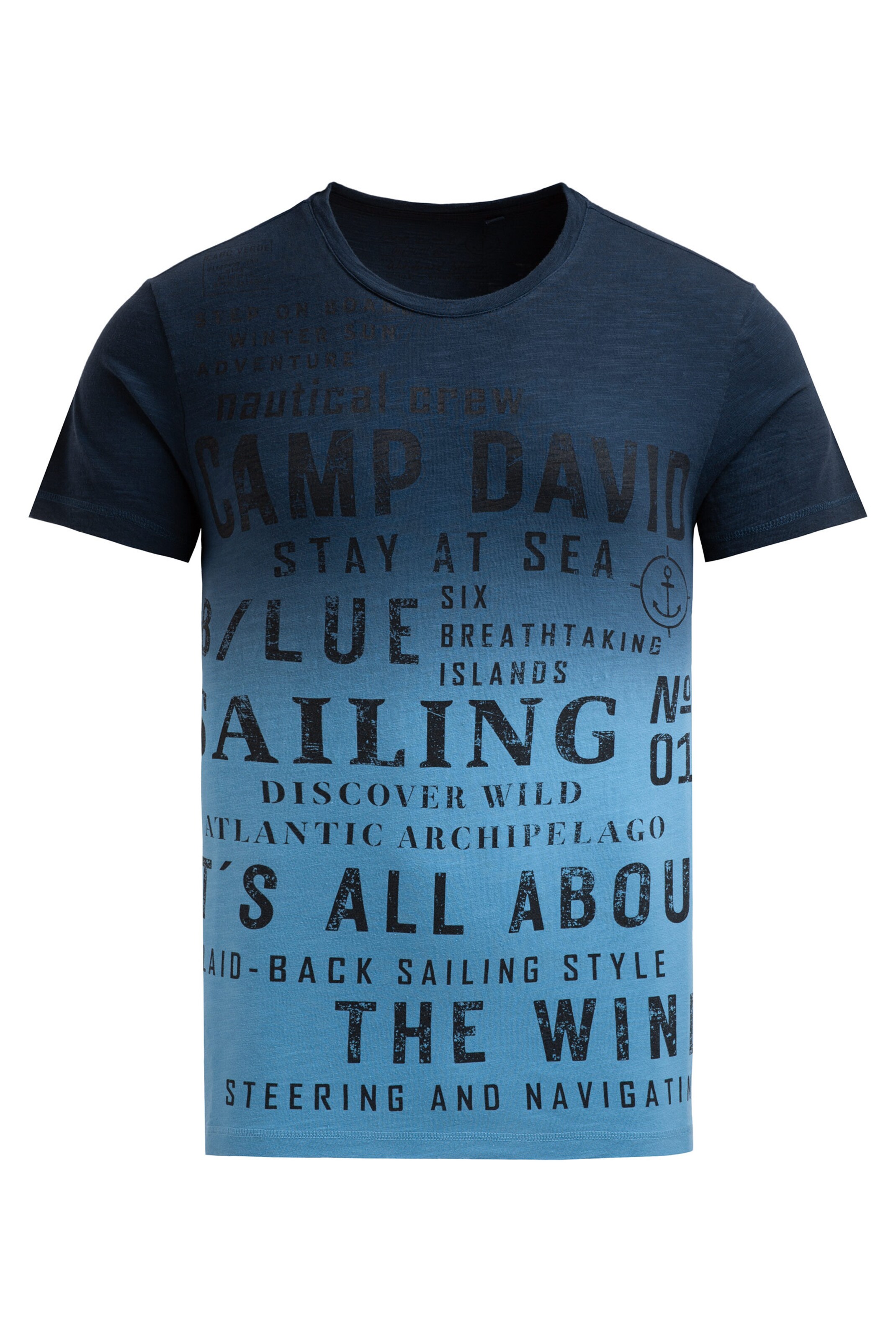 CAMP DAVID Shirt in Blue: front