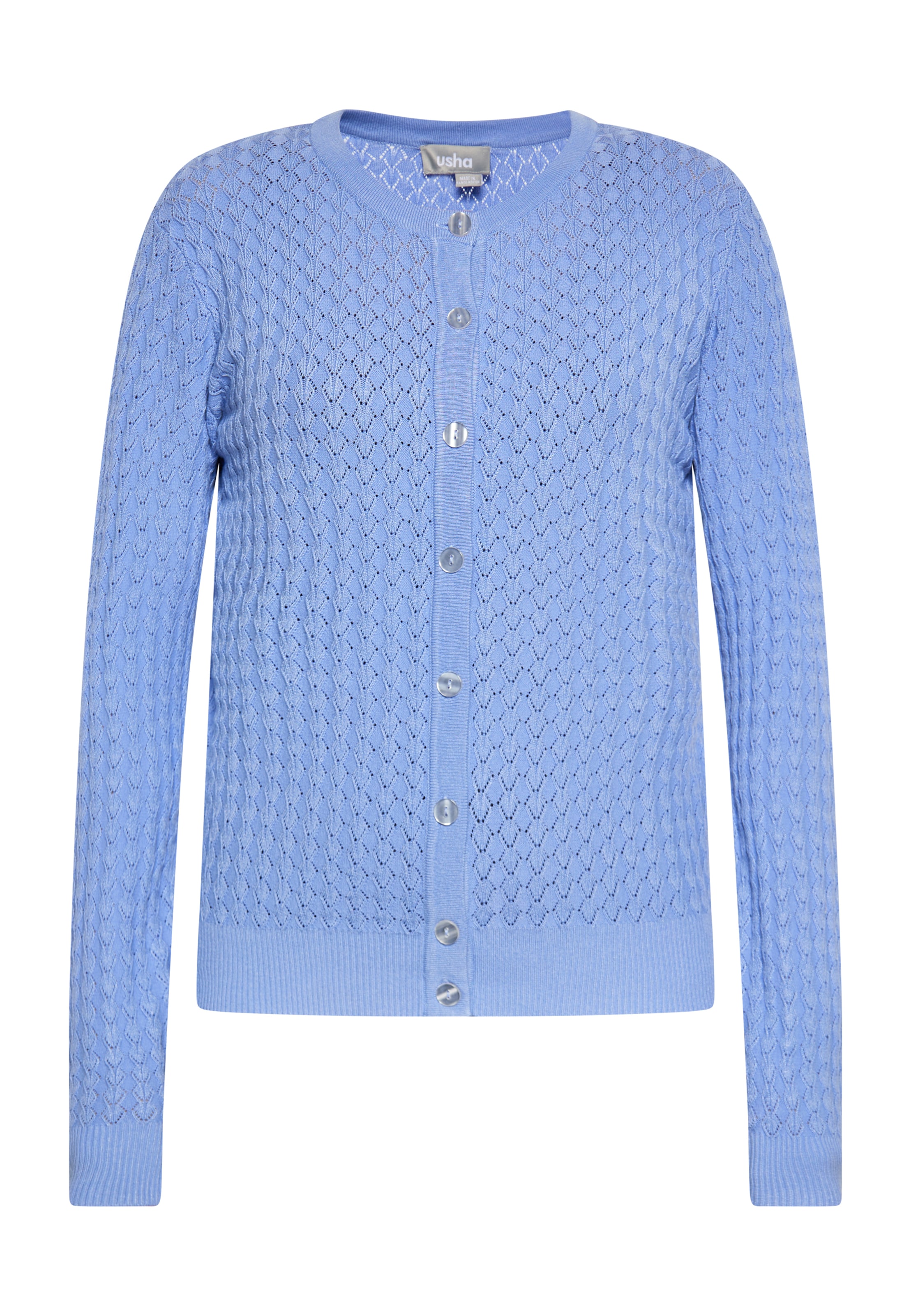 Usha Πλεκτή ζακέτα σε μπλε: μπροστά