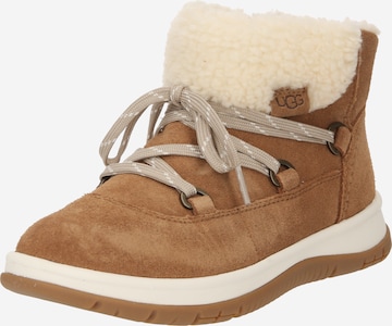 UGG Lace-Up Ankle Boots 'Lakesider Heritage' in Brown: front