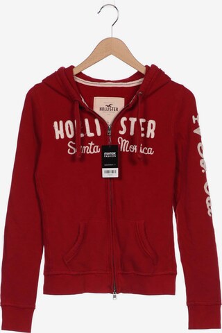 HOLLISTER Sweatshirt & Zip-Up Hoodie in L in Red: front