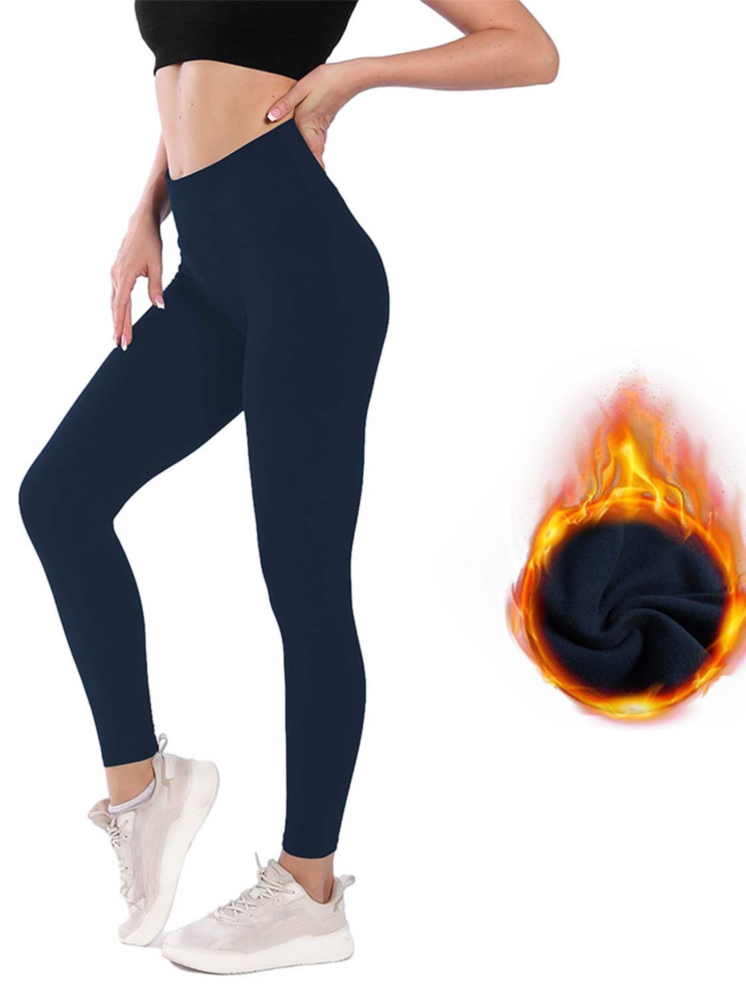 KoJooin Legginsy 'Damen Thermo-Leggings mit hohem Bund, weichem Futter und sportlichem Design' w rozmiarze S w kolorze granatowym, Podgląd produktu