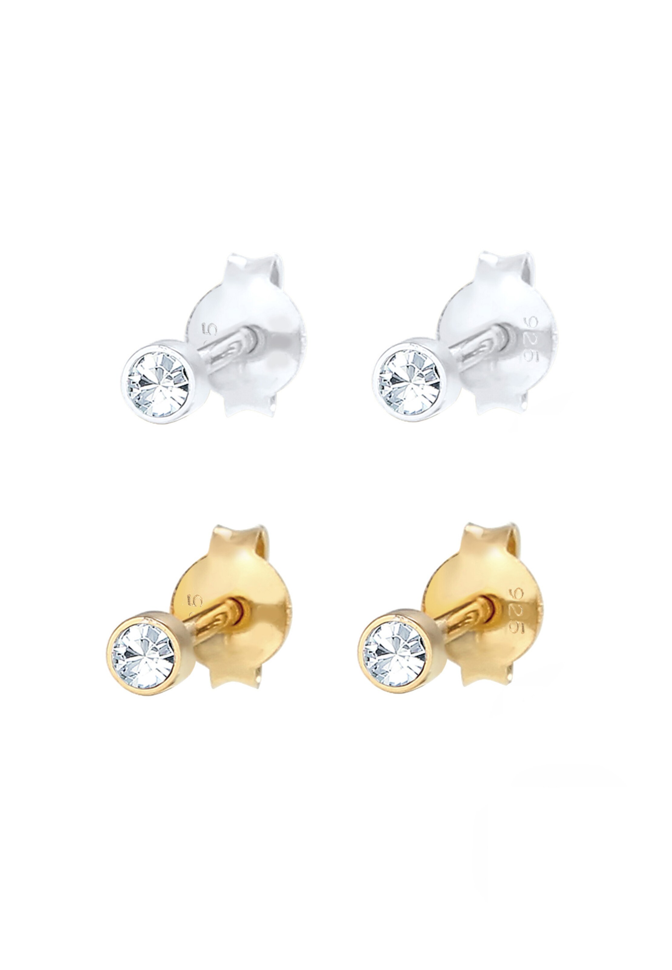 ELLI Ohrringe Basic Ohrstecker in Gold