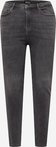 PIECES Curve Jeans 'LILI' in Grey: front