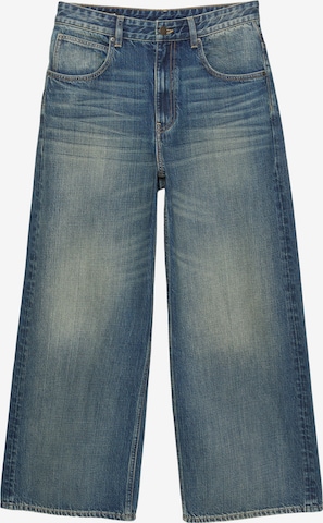 Pull&Bear Wide Leg Farkut värissä sininen: etupuoli