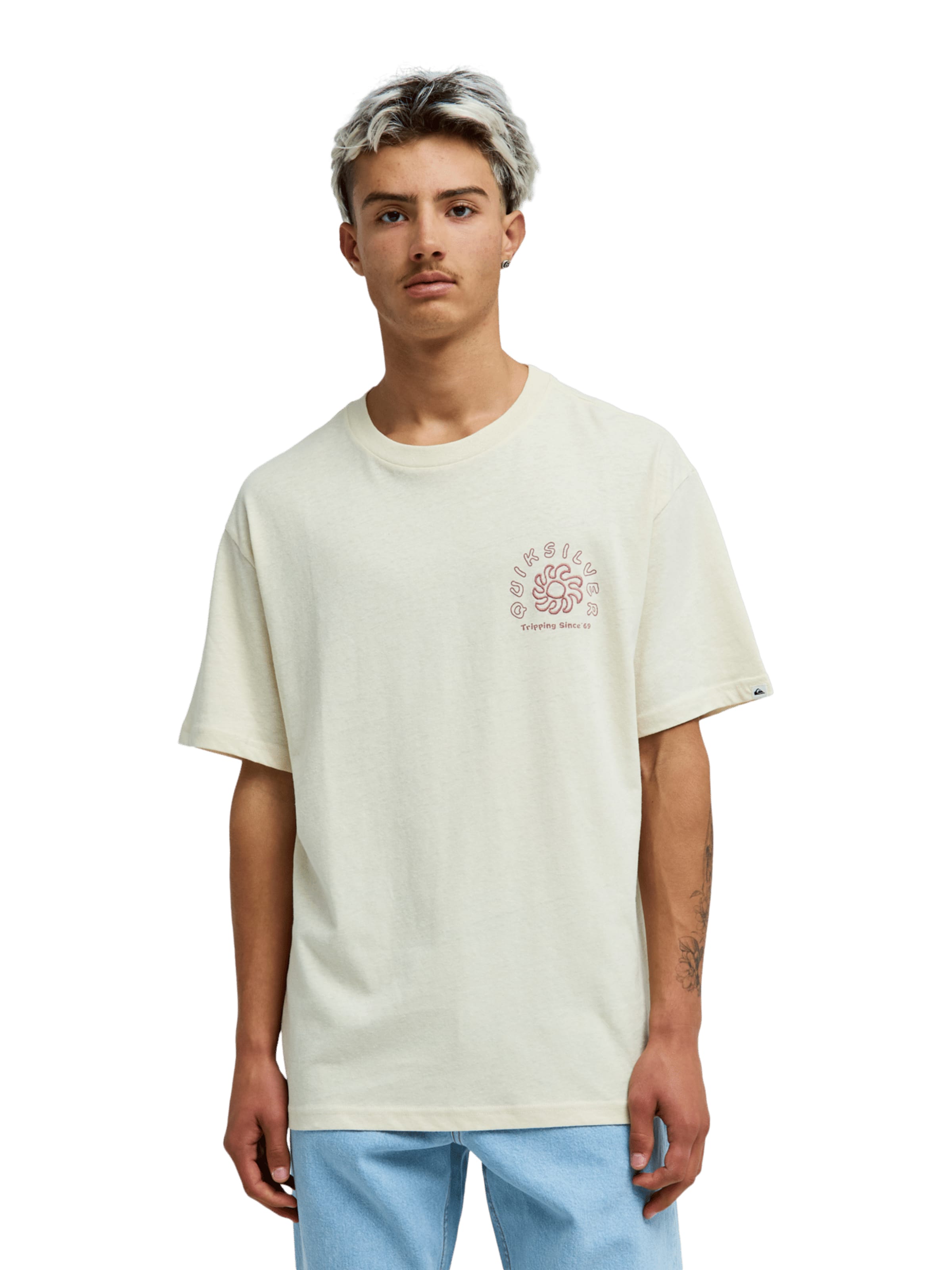 QUIKSILVER Funktionstopp i vit: framsida