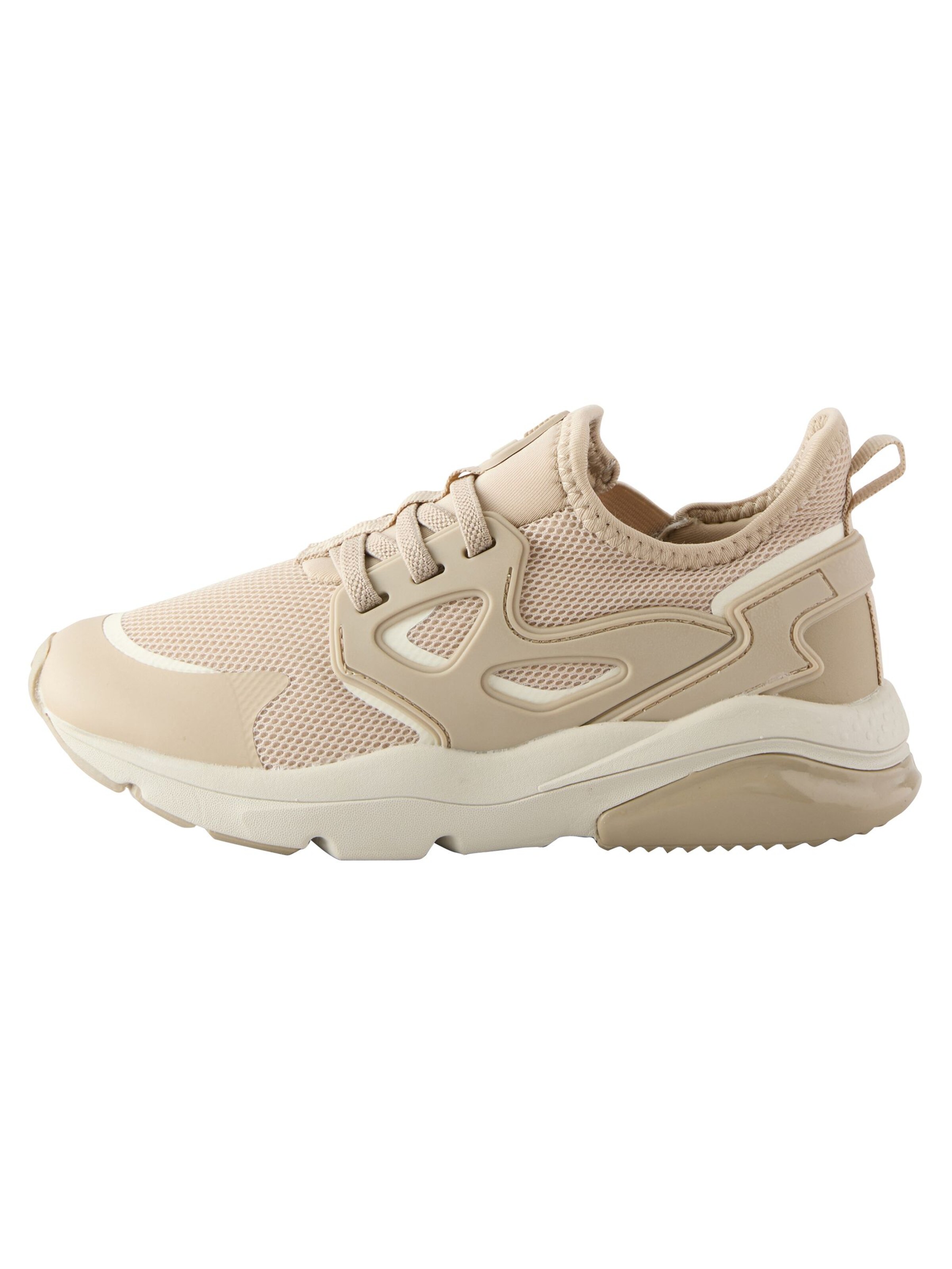 Next Trainers in Beige: front