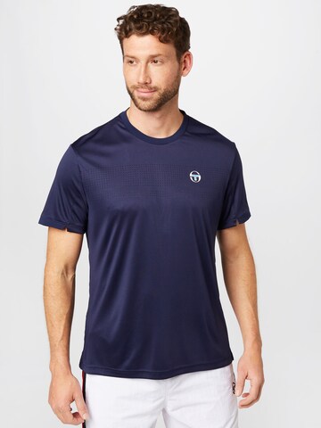 Sergio Tacchini Functioneel shirt 'YOUNG LINE' in Blauw: voorkant