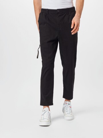 Only & Sons Regular Chino Pants in Black: front