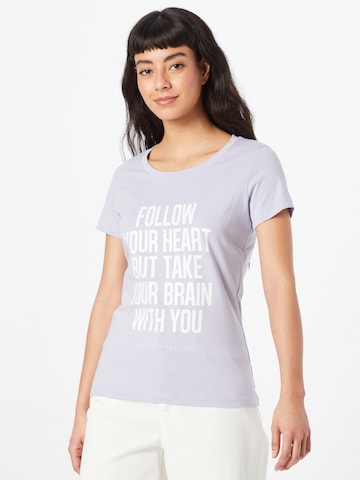 EINSTEIN & NEWTON T-shirt 'Brain' i lila: framsida