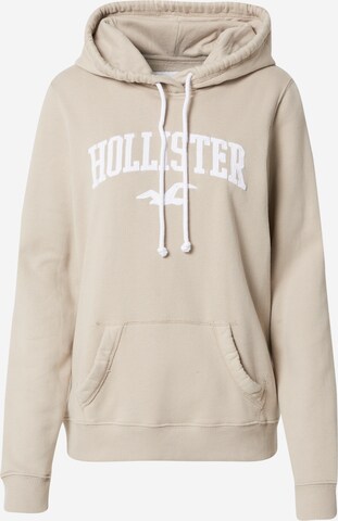 HOLLISTER Sweatshirt in Beige: front