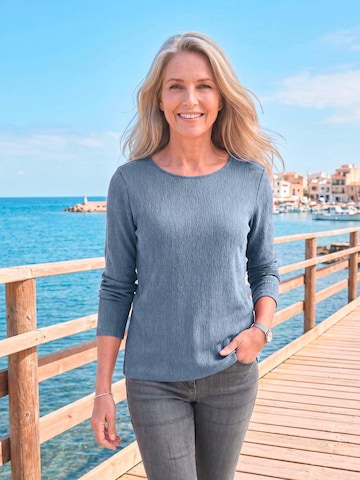 Goldner Shirt in Blau