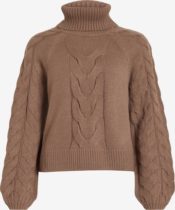 VILA Sweater 'Oa' in Brown: front